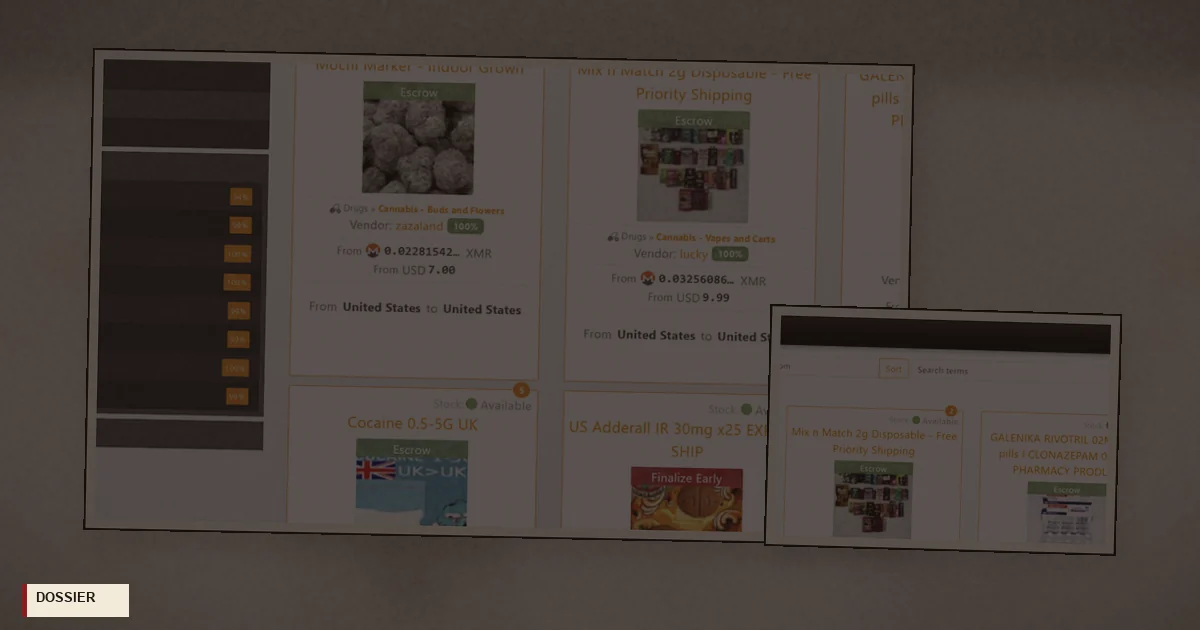 Mid-frame photograph indexing DrugHub leaflet chapters